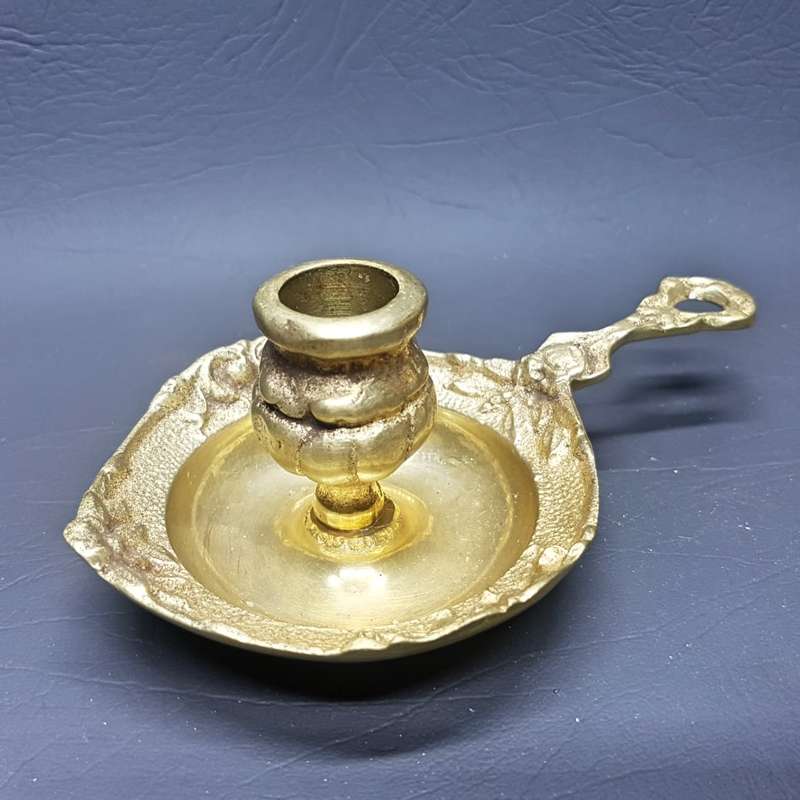 Vintage Solid Cast Brass Candle Holder!!!