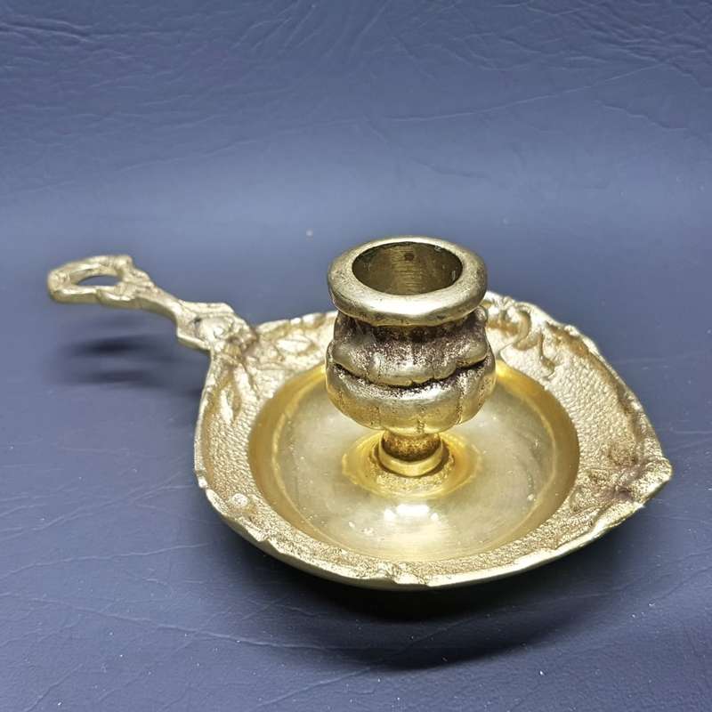 Vintage Solid Cast Brass Candle Holder!!!