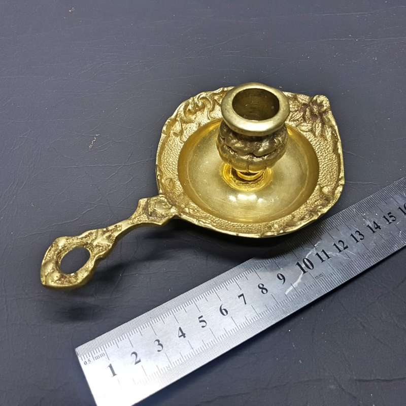 Vintage Solid Cast Brass Candle Holder!!!