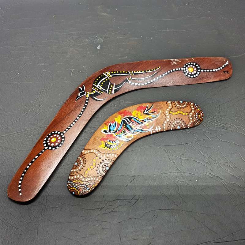 Original Hand Crafted Australian Boomerangs!!! (Bid for Both)
