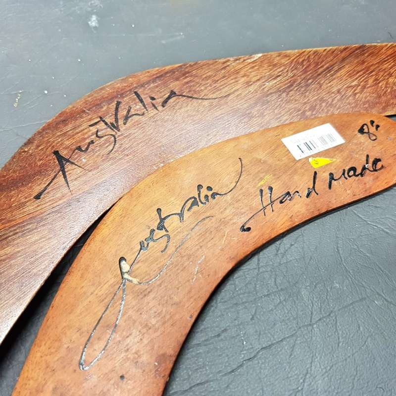 Original Hand Crafted Australian Boomerangs!!! (Bid for Both)