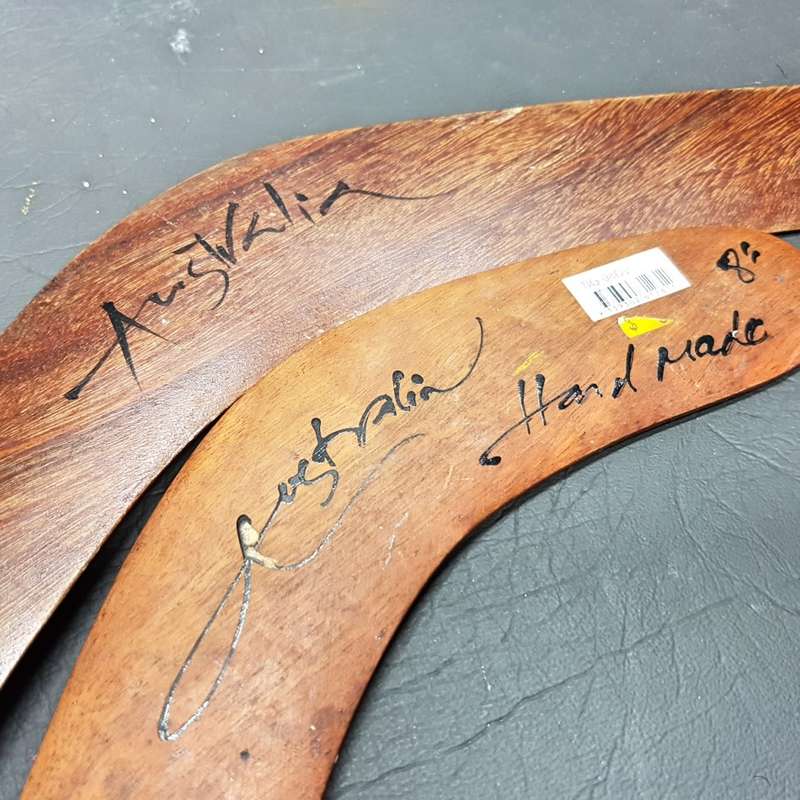 Original Hand Crafted Australian Boomerangs!!! (Bid for Both)