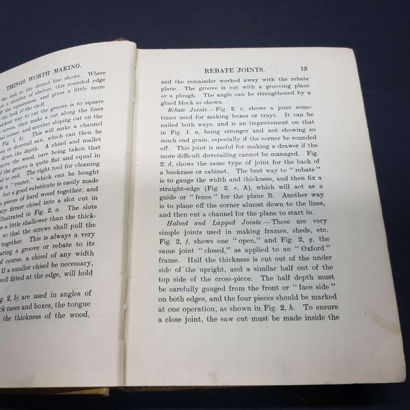 Rare!!! 1920's " Things Worth Making" - Archibald Williams