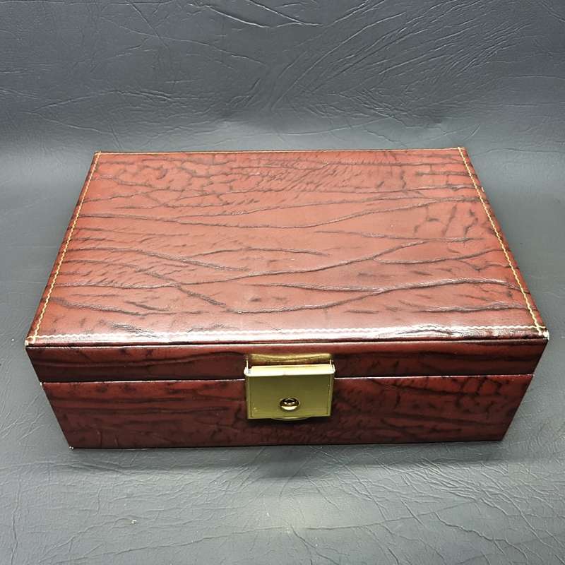 Original Leather Jewelry Box With Key!!!