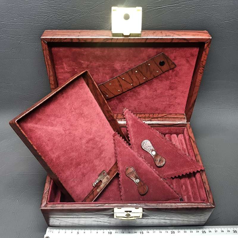 Original Leather Jewelry Box With Key!!!