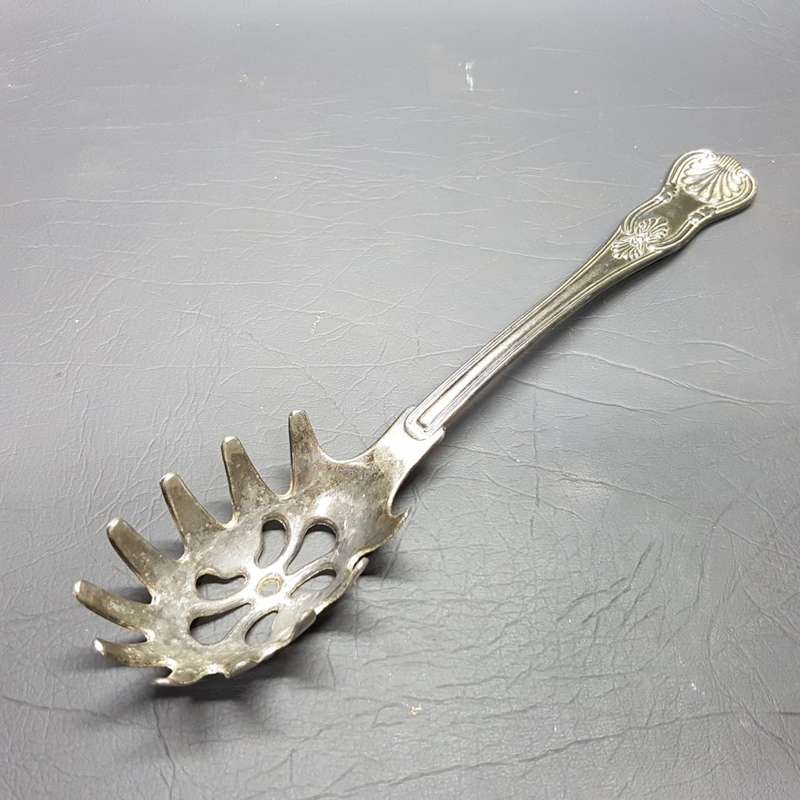 Large Decorative Silver-plate Spaghetti Spoon!!!