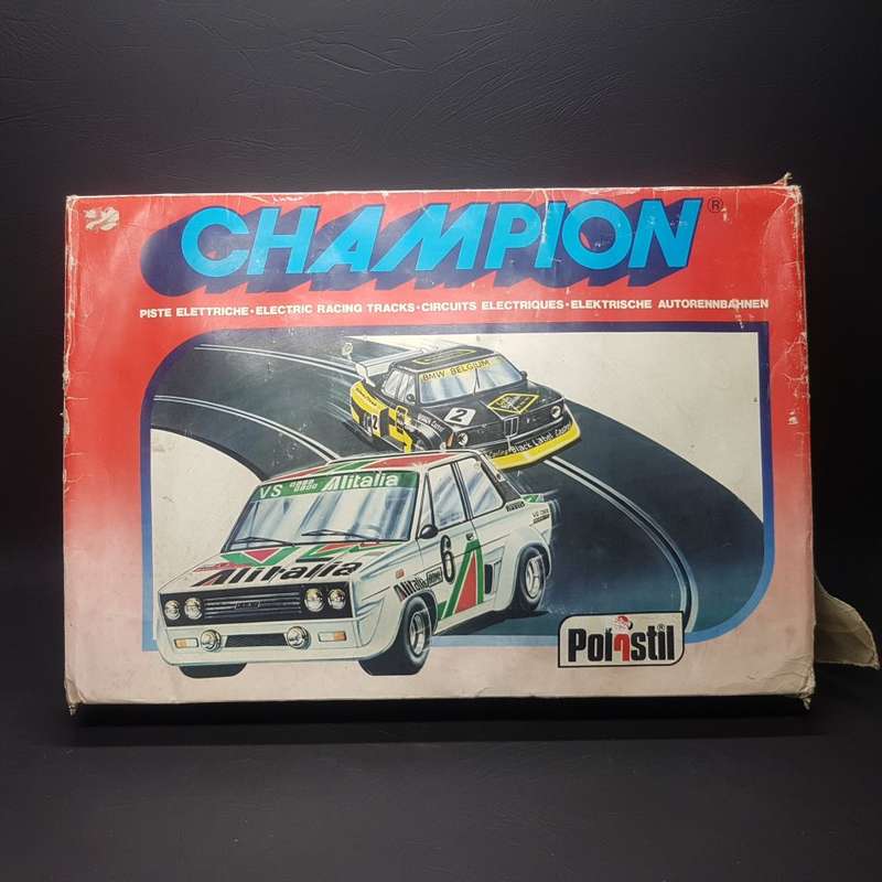 RARE!!! Original Vintage Polistil Champion Slot Car Set (Complete)