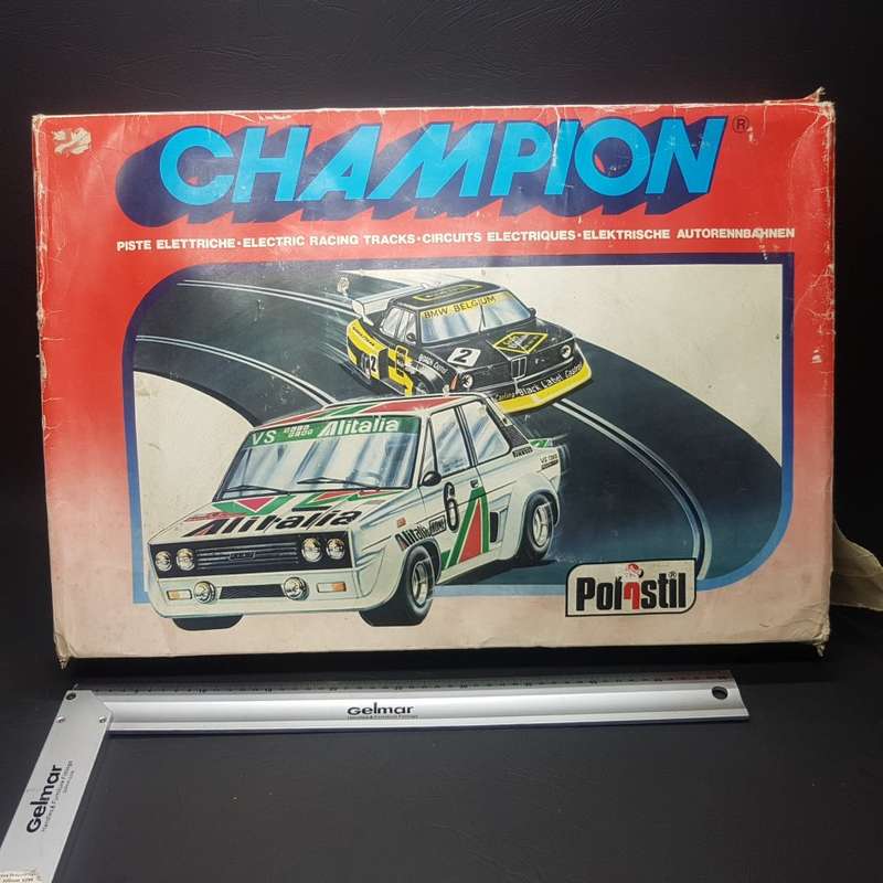 RARE!!! Original Vintage Polistil Champion Slot Car Set (Complete)