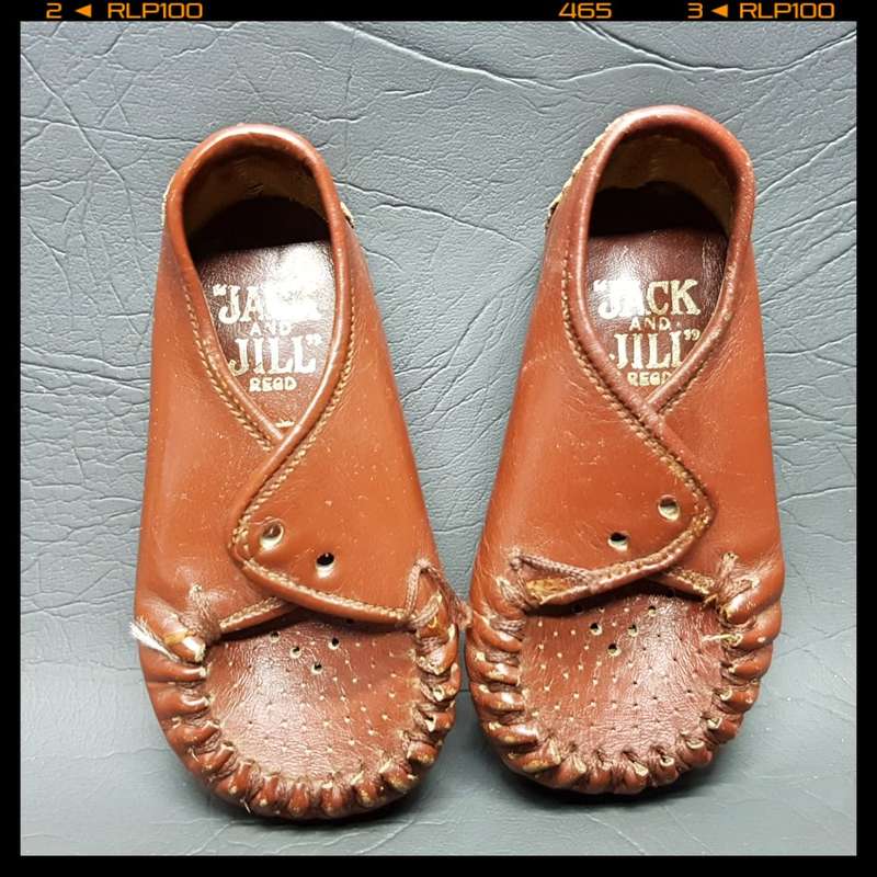 RARE!!! Vintage Leather "Jack and Jill" Baby Shoes!!!