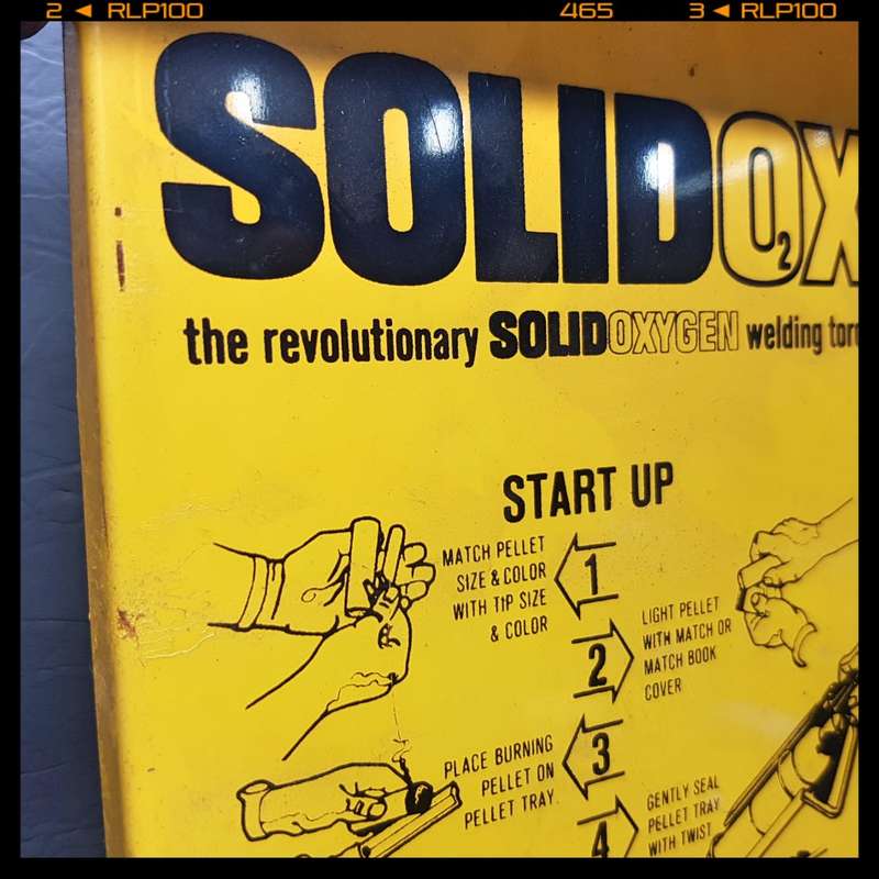 Original Vintage SOLIDOX Small Welding Torch Display
