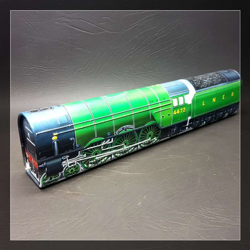 RARE!!! Original Lithographed Tin Flying Scotsman Train Pencil Case!!!