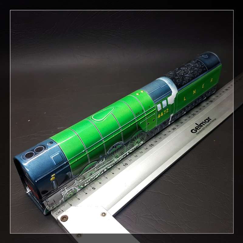 RARE!!! Original Lithographed Tin Flying Scotsman Train Pencil Case!!!