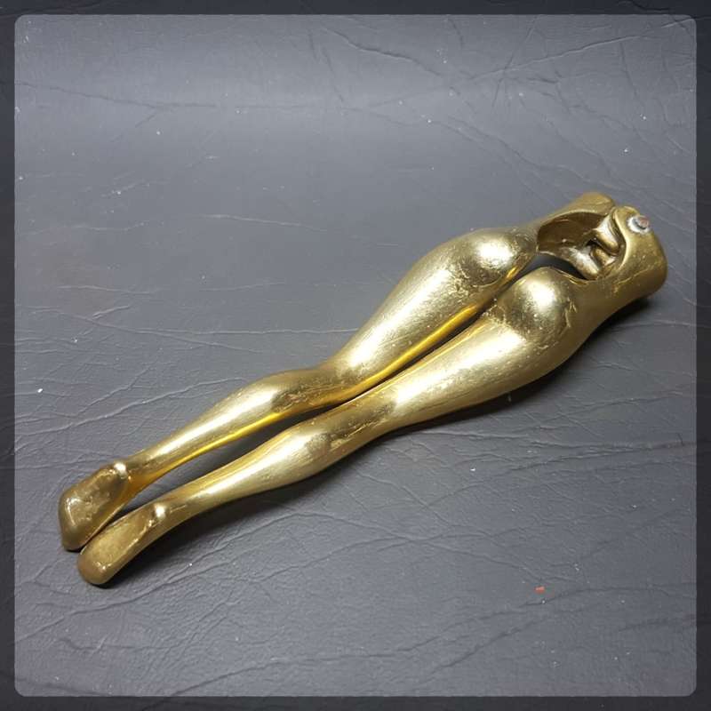 RARE!!! Solid Cast Brass "Sexy Legs" Nut Cracker!!!