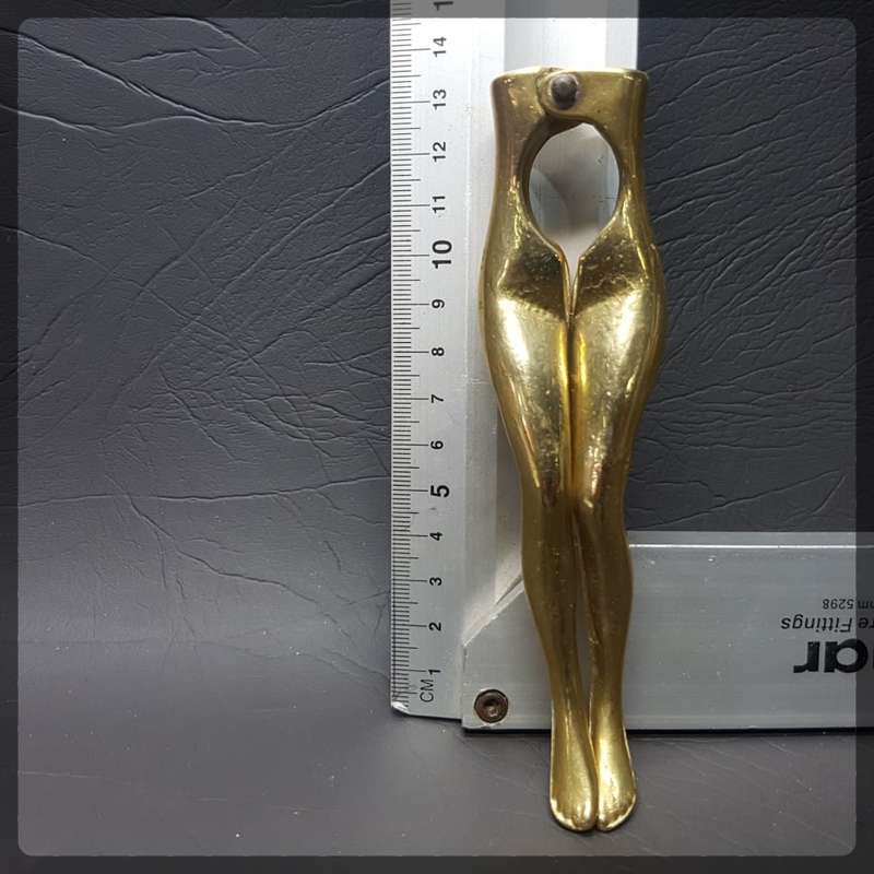 RARE!!! Solid Cast Brass "Sexy Legs" Nut Cracker!!!