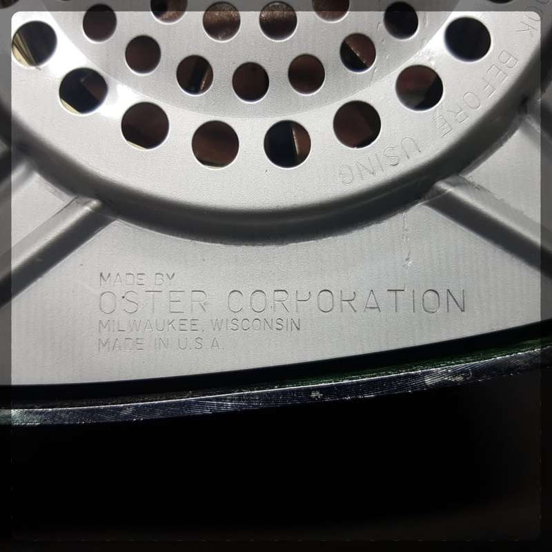 RARE!!! Vintage Chrome and Glass Metal Oster Corporation Osterizer Mixer (Working)