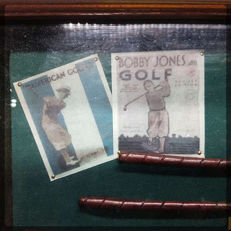 RARE!!! Vintage Wood and Glass Framed History of Golf!!!