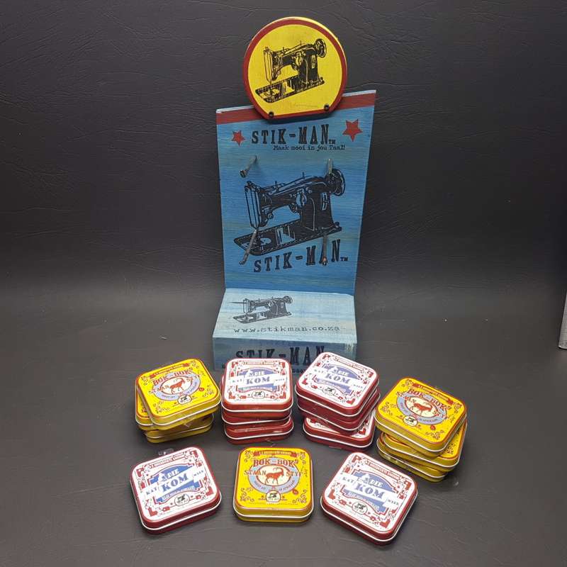 ORIGINAL Boxed Stik-MAN Condom Display Stand With original Tins...(diplay Only)