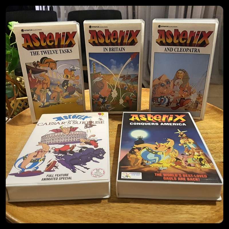 Original Vintage Asterix VHS Collection (Bid For All)