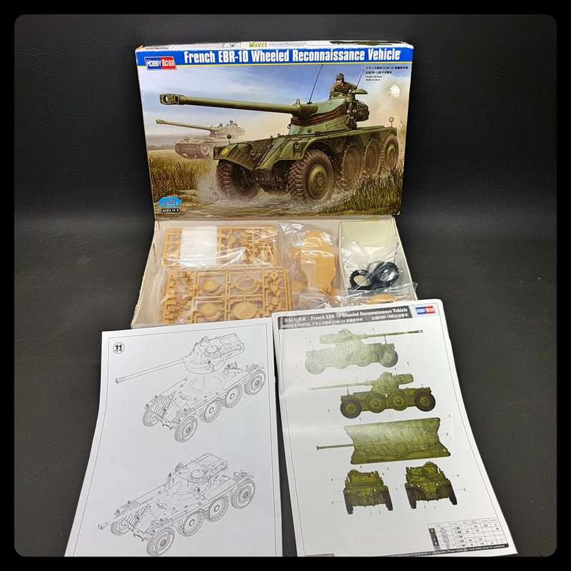 Large 1:35 Scale Hobby Boss French EBR-10 Wheeled Reconnaissance Vehicle (Complete)
