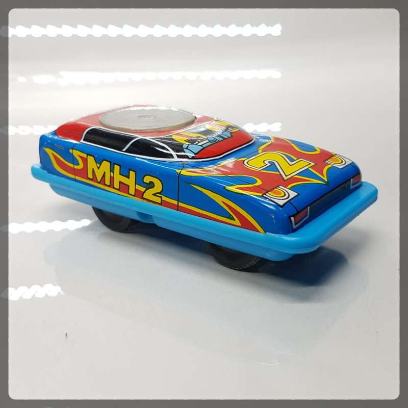 RARE!!! Vintage Lithographed MH2 Race-car Tin Toy!!!