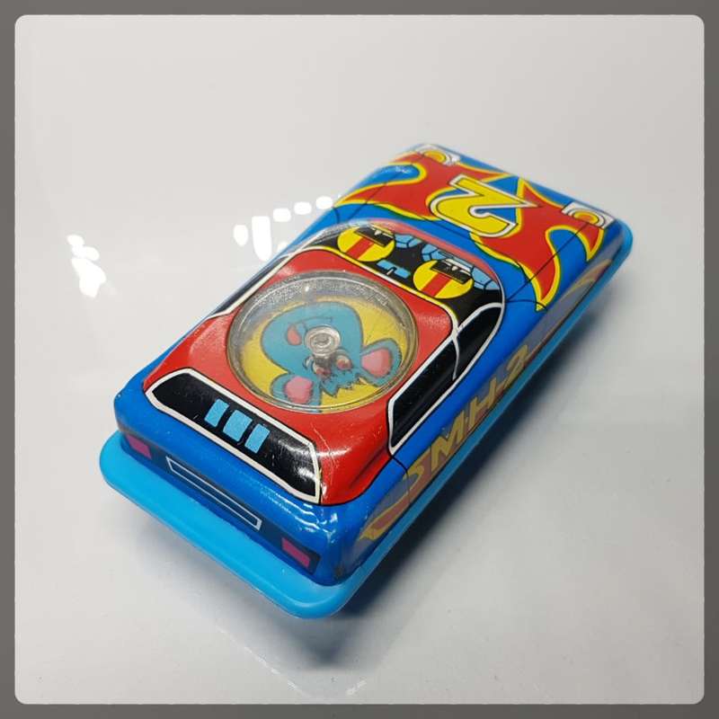 RARE!!! Vintage Lithographed MH2 Race-car Tin Toy!!!