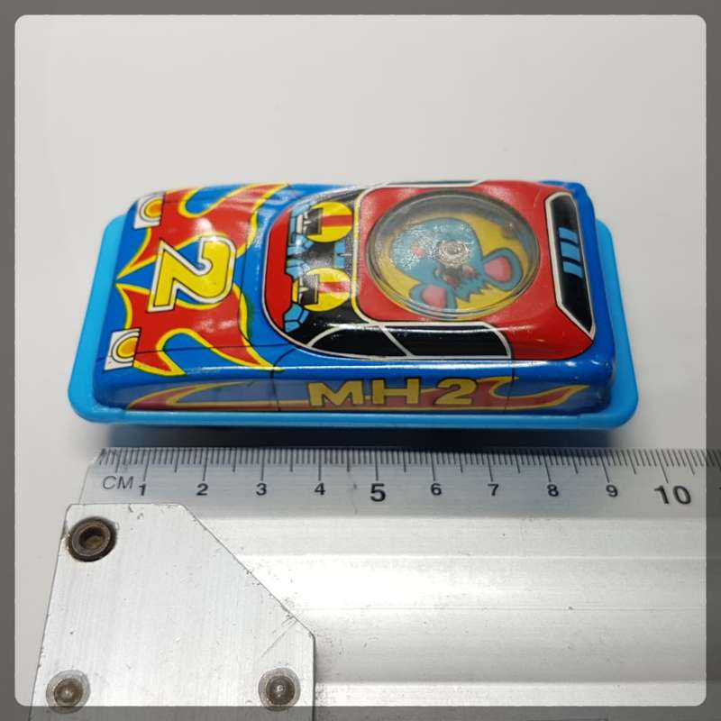 RARE!!! Vintage Lithographed MH2 Race-car Tin Toy!!!