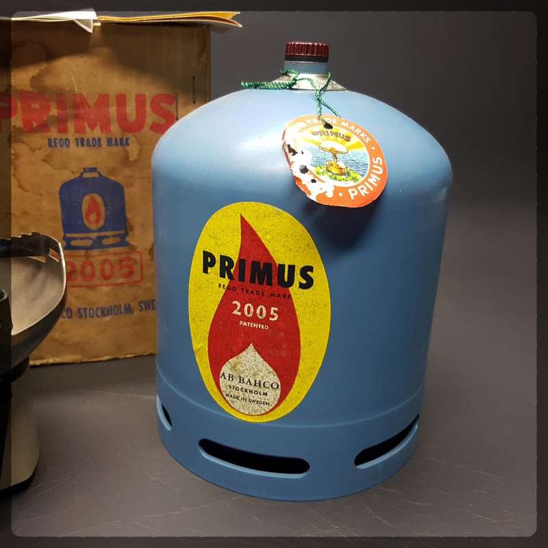 RARE!!! Original Vintage Swiss PRIMUS 2005 Boxed Canister and PRIMUS 2055 Stove!!!