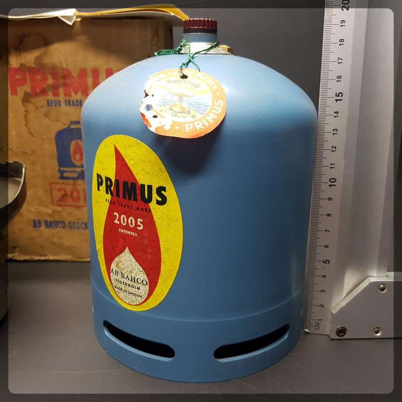 RARE!!! Original Vintage Swiss PRIMUS 2005 Boxed Canister and PRIMUS 2055 Stove!!!