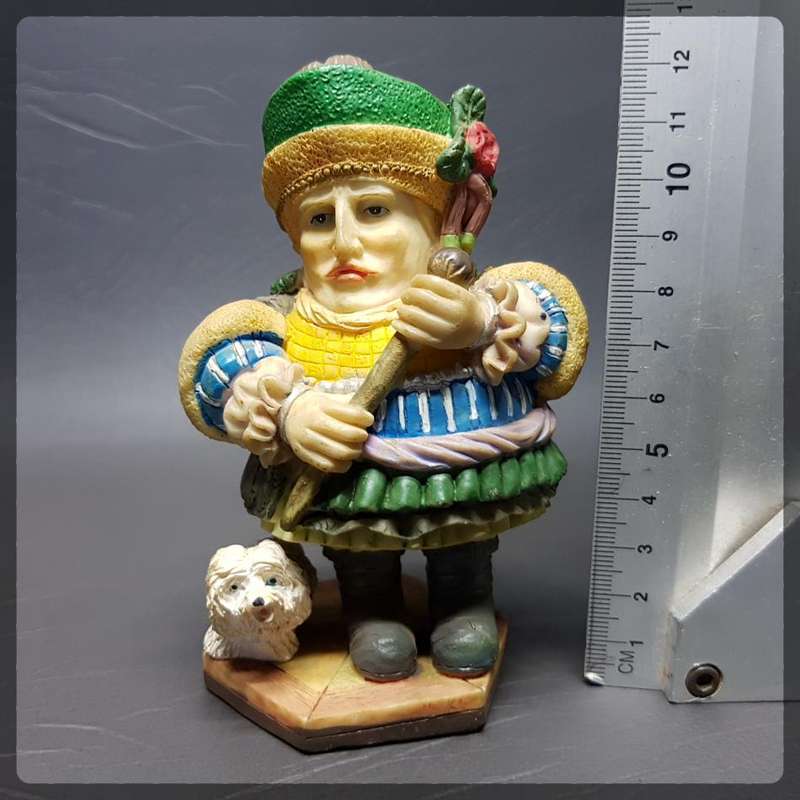 RARE!!! Highly Detailed Composite Hand Painted Victorian Themed Figurine Paperweight!!!