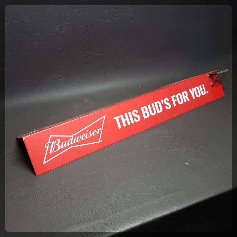Original Budweiser Metal Shelf Sign and Bottle Opener!!!!