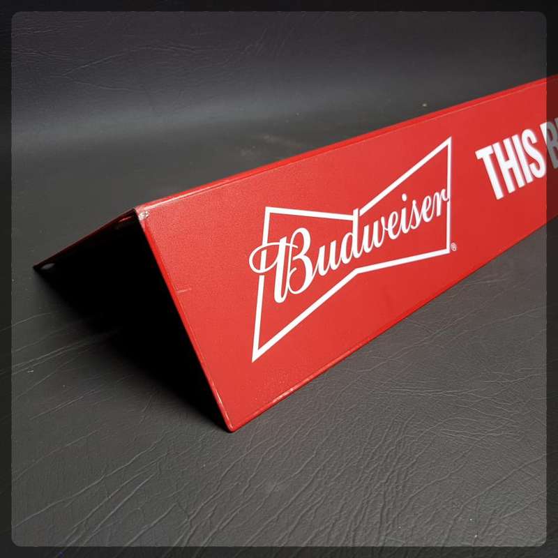 Original Budweiser Metal Shelf Sign and Bottle Opener!!!!