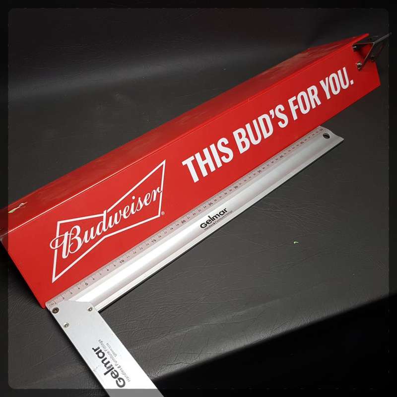 Original Budweiser Metal Shelf Sign and Bottle Opener!!!!