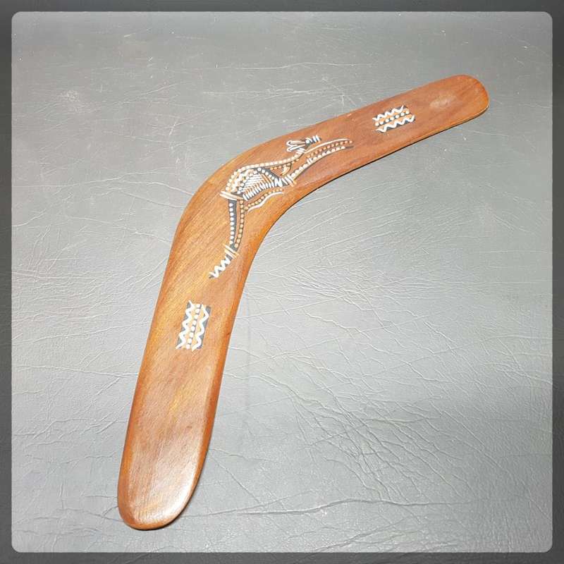 LARGE Original Hand Crafted Hand Painted Australian Boomerang!!!