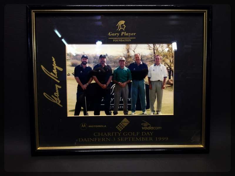 RARE!!! Original Gary Player Signed Photograph!!! (Gary Player Foundation Golf Day!!!)