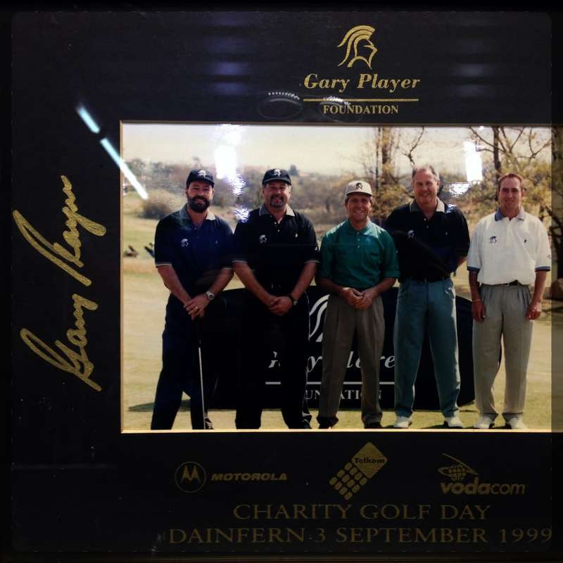RARE!!! Original Gary Player Signed Photograph!!! (Gary Player Foundation Golf Day!!!)