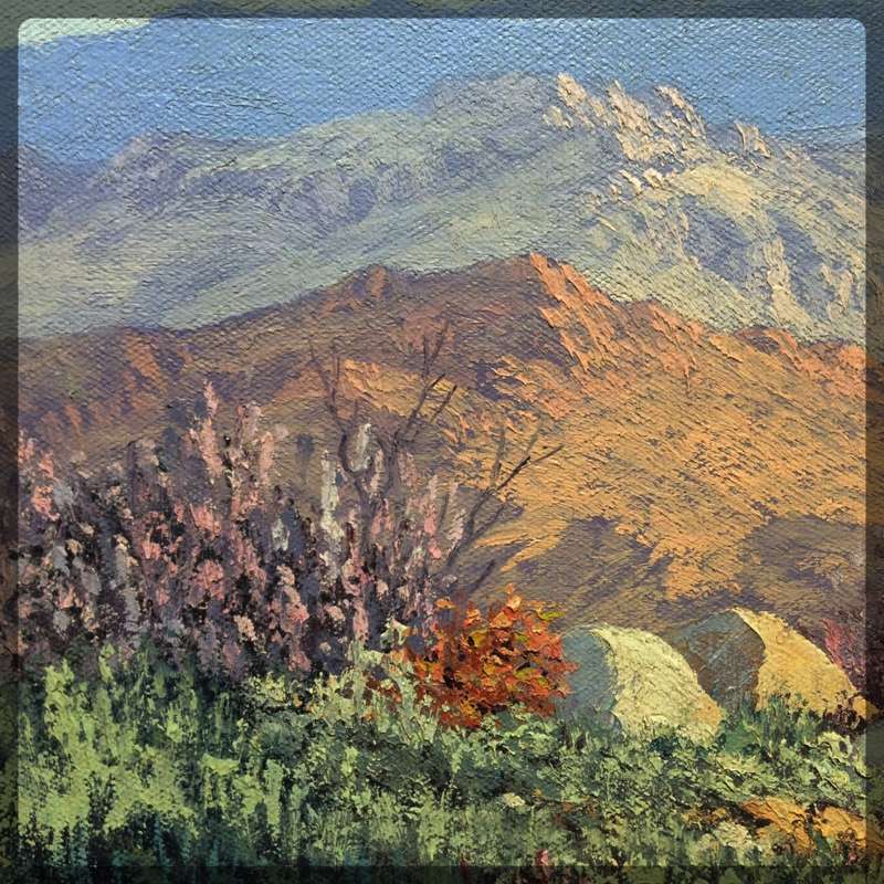 Ornately Framed Signed Original Oil on Board African Landscape by Ree. A. Grattan (600mm x 460mm)