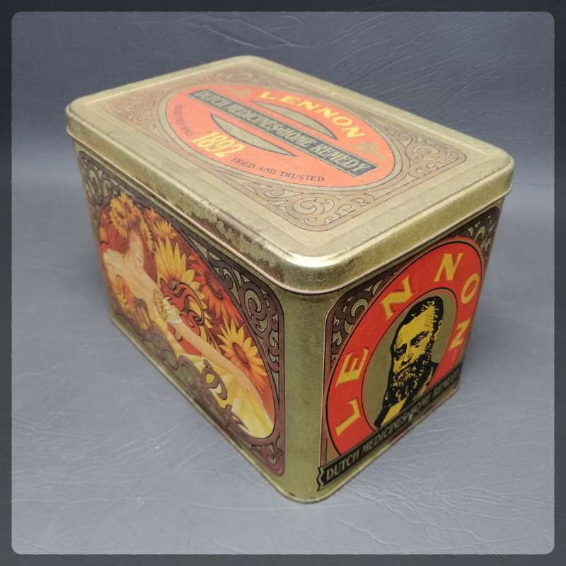 Original Vintage Lennon Dutch Medicines Home Remedy Lithographed Tin!!!!
