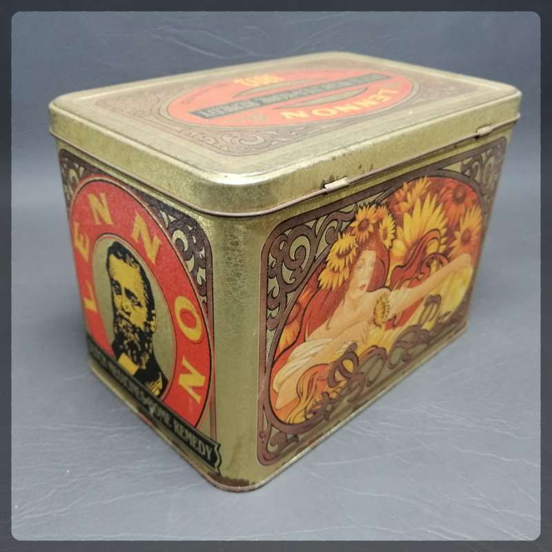 Original Vintage Lennon Dutch Medicines Home Remedy Lithographed Tin!!!!