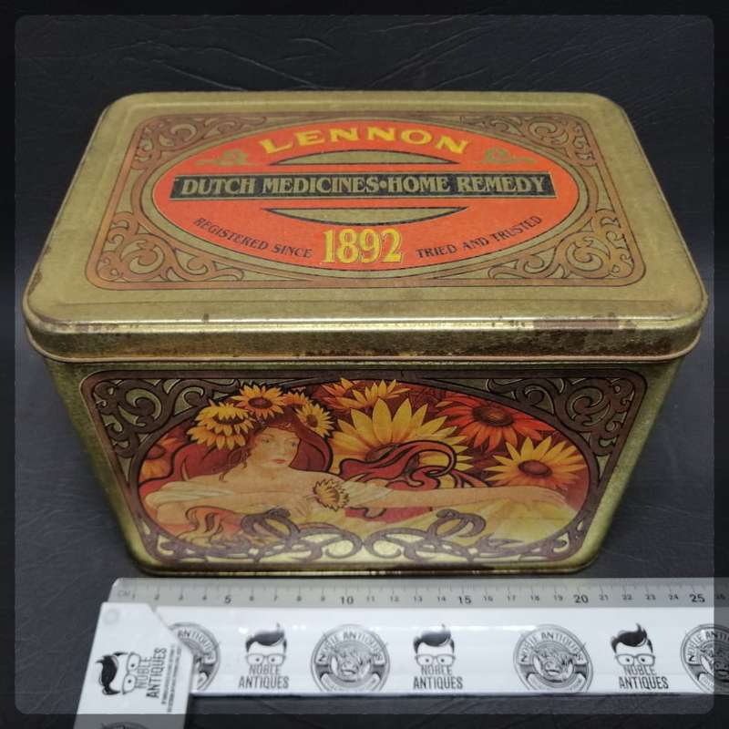 Original Vintage Lennon Dutch Medicines Home Remedy Lithographed Tin!!!!
