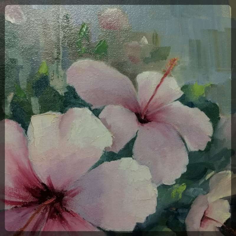 Large Original Framed Oil On Board Still Life Flowers by D.V Veijeren (800mm x 650mm)