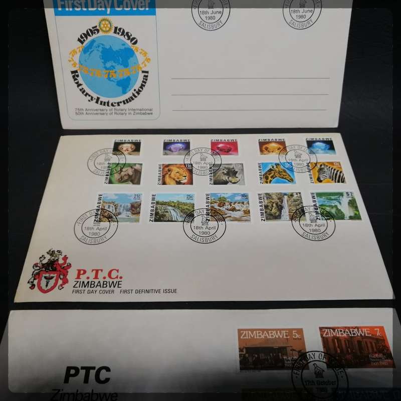 Vintage Zimbabwe 1st Day Cover Collection (Bid for All)