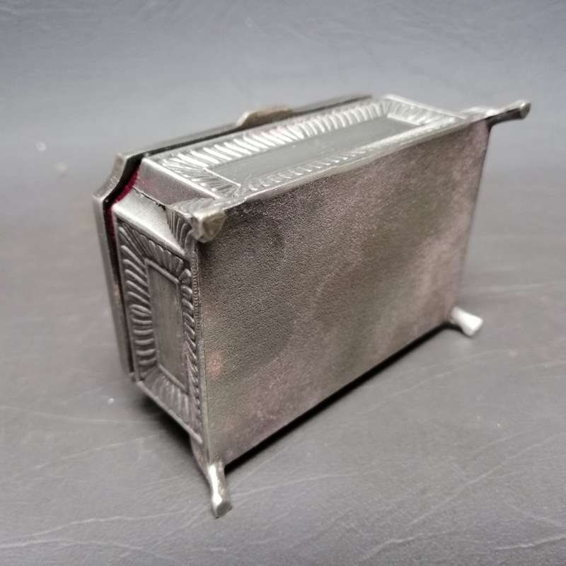 Small Silver Metal Decorative Jewelry Box!!!