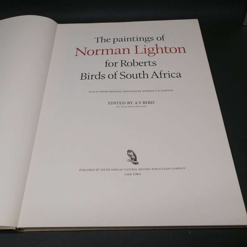 RARE!!! LARGE - The Paintings of Norman Lighton for Roberts Birds of Southern Africa!!!