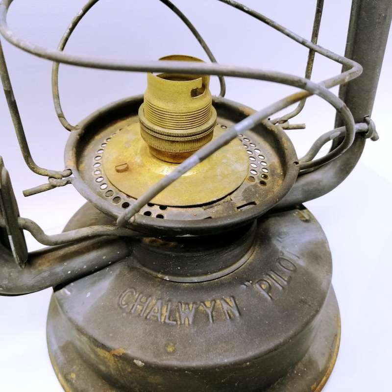 RARE!!! Two South African Original Chalwyn Pilot Lanterns (One No Glass, Converted to Electric)