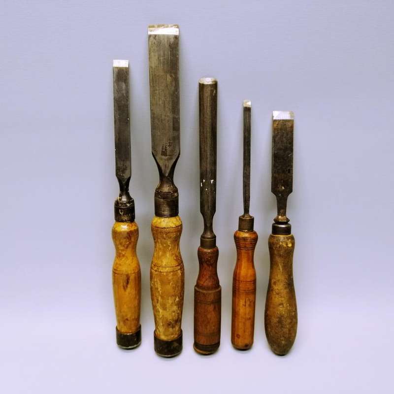Original Vintage English and Swiss Woodworking Chisels!!!