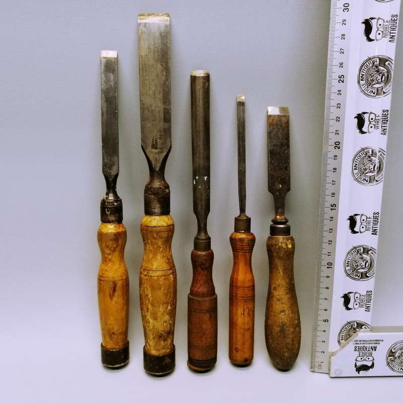 Original Vintage English and Swiss Woodworking Chisels!!!