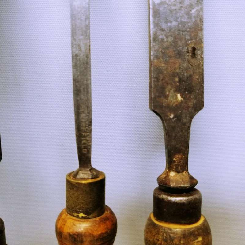 Original Vintage English and Swiss Woodworking Chisels!!!