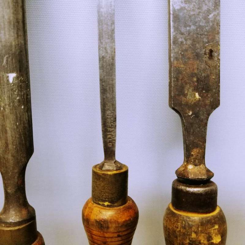 Original Vintage English and Swiss Woodworking Chisels!!!