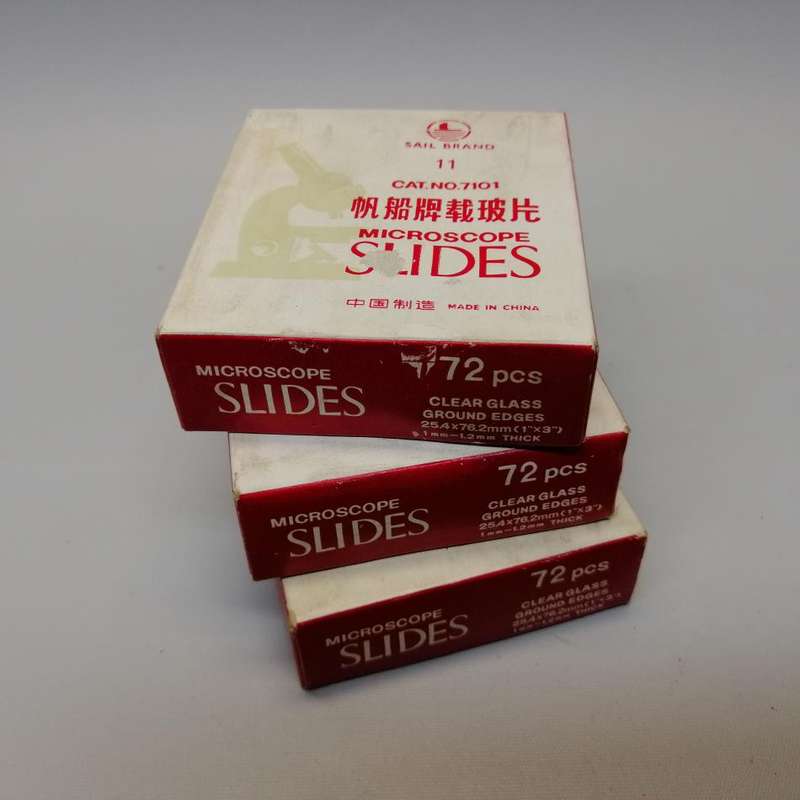 Three Full Boxes of Sail Brand Microscope Slides!!!!