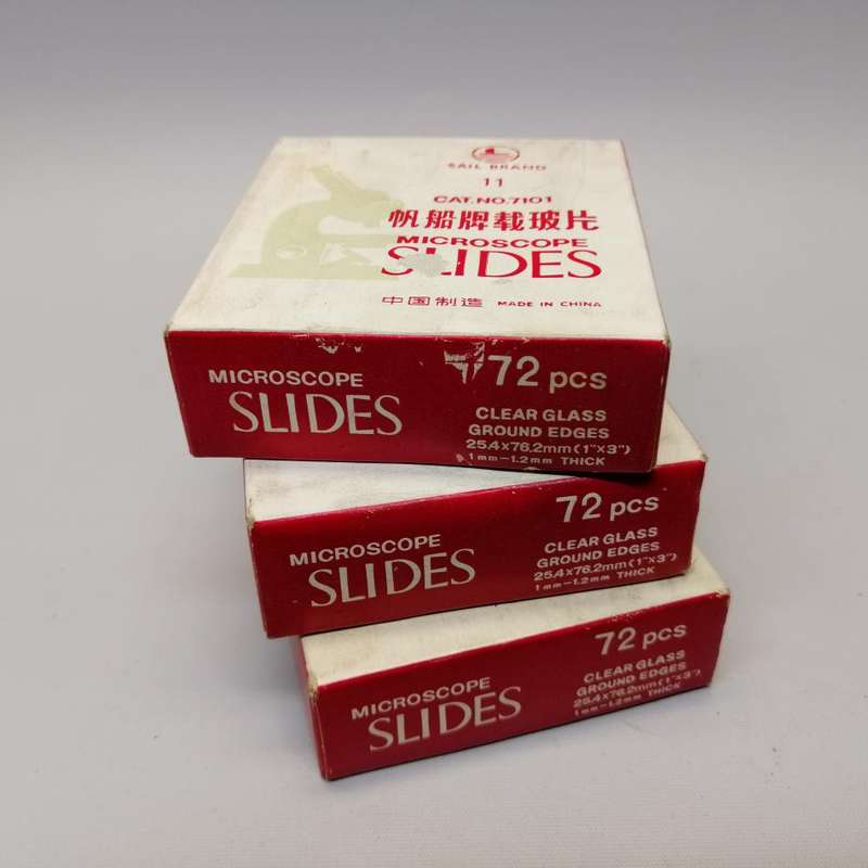 Three Full Boxes of Sail Brand Microscope Slides!!!!